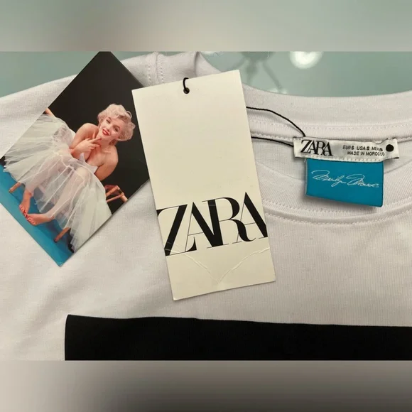 Zara Printed T-Shirt, Women’s S - Picture 4 of 6